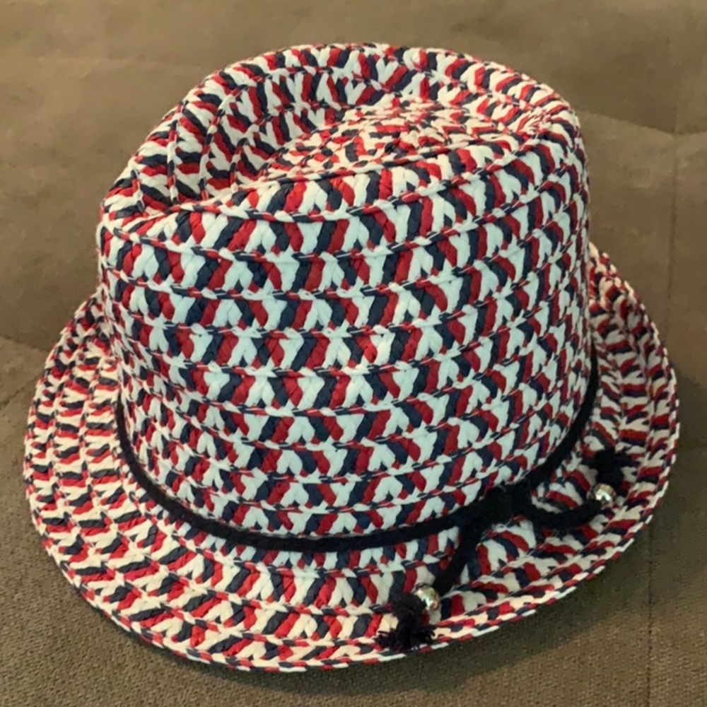 Red,white, blue hat